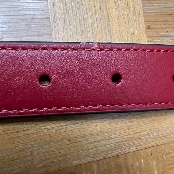 Coach Red Leather Belt - Picture 9 of 12